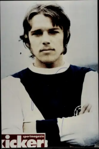 Autogrammkarte Fußballer Peter ?, Sportmagazin Kicker, Autogramm