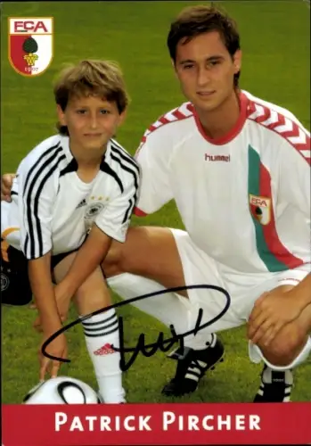 Autogrammkarte Fußballer Patrick Pircher, FC Augsburg, Autogramm
