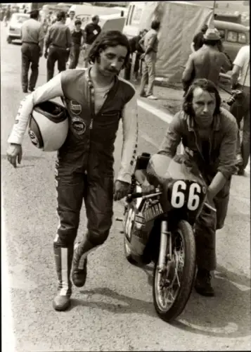 Foto Motorrennsport, Motorradrennfahrer, Rittberger, Motorrad Yamaha