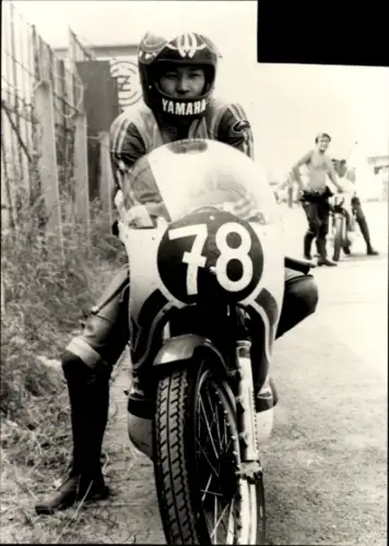 Foto Motorrennsport, Motorradrennfahrer, Motorrad Yamaha