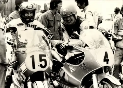 Foto Motorrennsport, Motorradrennfahrer, Sheen, Findley, Suzuki, Motorrad