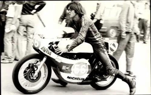 Foto Motorrennsport, Motorradrennfahrer, Palomo, Motorrad