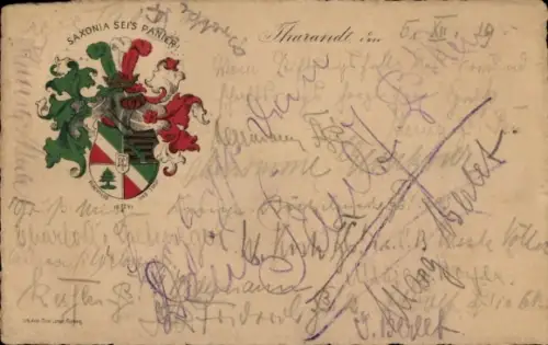 Studentika Ak Tharandt, Corps Saxonia, Wappen