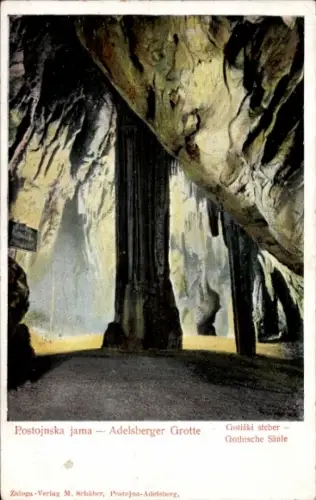 Ak Postojna Postumia Adelsberg Slowenien, Postojnska jama, Adelsberger Grotte, Höhle