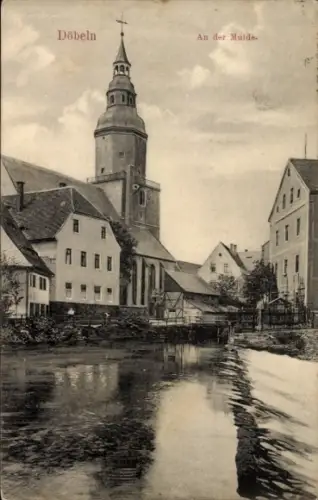 Ak Döbeln in Sachsen, An der Mulde