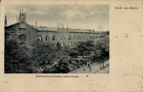 Ak Berlin Tiergarten, Lützowstraße, Elisabeth-Krankenhaus