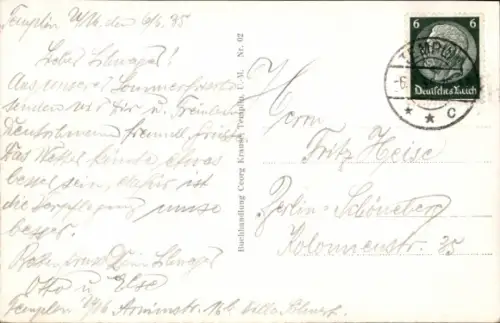 Ak Templin in der Uckermark, Neutor, Akzisenhäuschen, Eulenturm