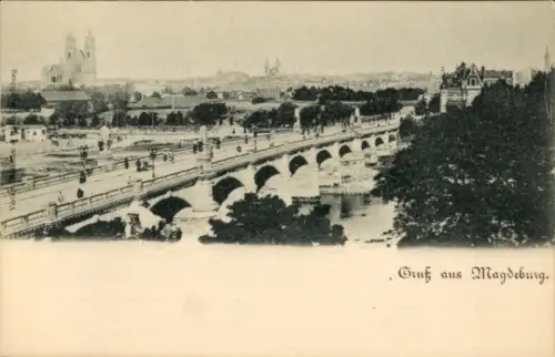 Ak Magdeburg an der Elbe,  Gruß aus Magdeburg