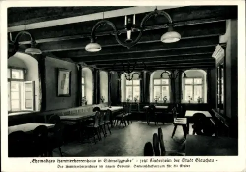 Ak Schmalzgrube Jöhstadt, Ehemaliges Hammerherrenhaus, jetzt Kinderheim