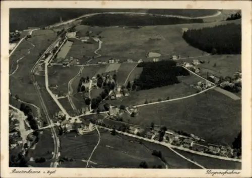 Ak Rautenkranz im Vogtland, Luftaufnahme