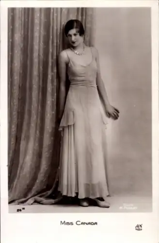 Foto Ak Miss Kanada, Portrait im Kleid