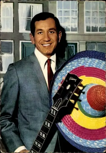 Autogrammkarte Sänger Trini Lopez, Portrait, Autogramm
