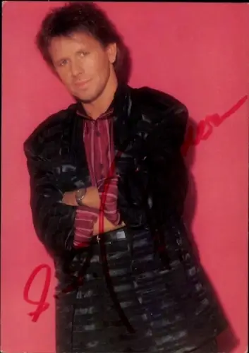 Autogrammkarte Sänger G. G. Anderson, Portrait, Autogramm