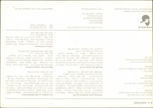 Autogrammkarte Sänger G. G. Anderson, Portrait, Autogramm