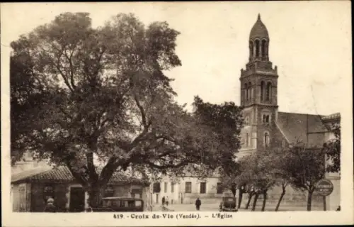 Ak Croix de Vie Vendée, Kirche