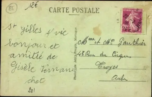 Ak Croix de Vie Vendée, Kirche