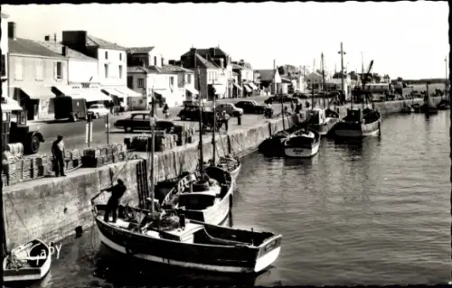 Ak Saint Gilles sur Vie Vendée, Quai du Port Fidele, Port