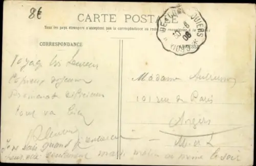 Ak Saint Gilles sur Vie Vendée, Post, Quais