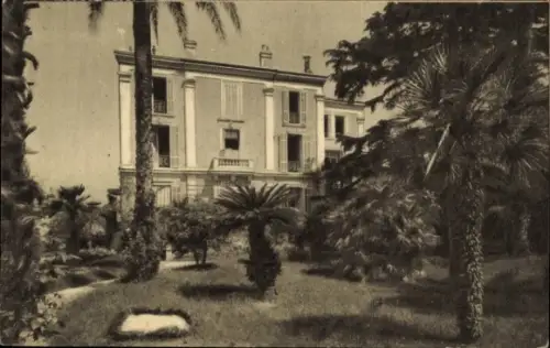 Ak Cannes Alpes Maritimes, Hotel Pension La Garde, Palmen, Garten,  Villa