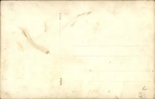 Foto Ak Vernehmung, Der blinde Passagier