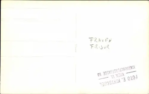 Foto Ak Frau-Porträt, Frisur