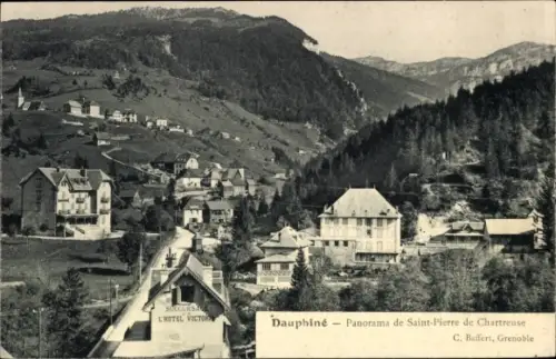 Ak Saint-Pierre-de-Chartreuse Isère, Panorama