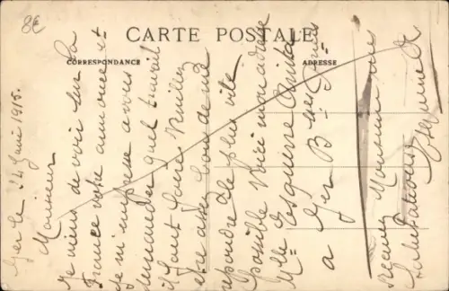 CPA Ger Pyrénées-Atlantiques, Entrée du Camp