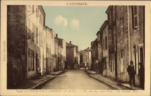 Ak Saint Germain Lembron Puy de Dôme, La Grande Rue