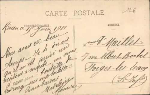 Ak Pont Audemer Eure, Rathaus