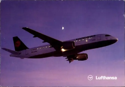 Ak Deutsches Passagierflugzeug, Lufthansa, D AIBP, Airbus A320-200