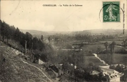 CPA Cormeilles Eure, La Vallée de la Calonne