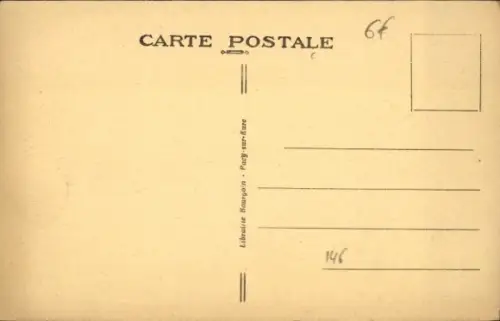 Ak Cocherel Eure, La Remiere, derniere derneure du President