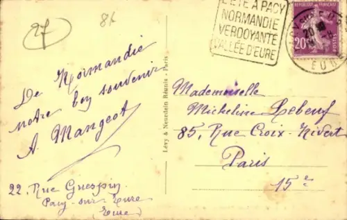 CPA Cocherel Eure, Maison de Mr. Briand