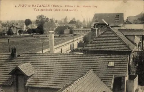 CPA Ivry-la-Bataille Eure, vue générale