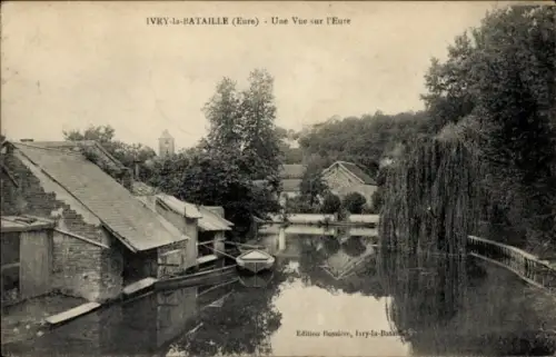 CPA Ivry-la-Bataille Eure, Une Vue sur Eure