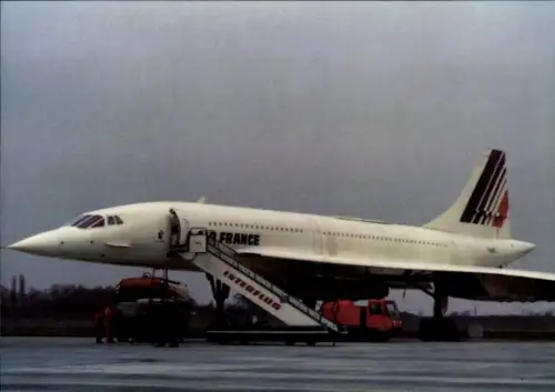Ak Passagierflugzeug Air France, Concorde, Flughafen
