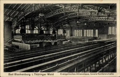 Ak Bad Blankenburg in Thüringen, Evangelisches Allianzhaus, Konferenzhalle