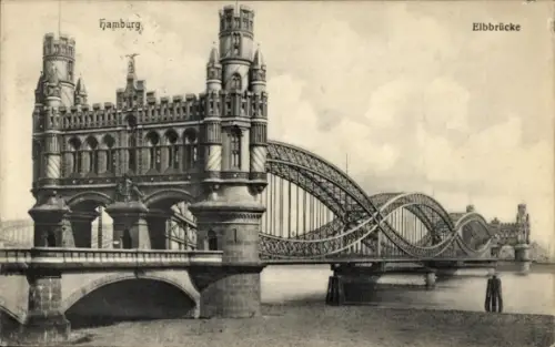 Ak Hamburg, Elbbrücke