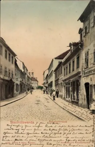 Ak Bischofswerda, Bahnhofstraße, Restauration