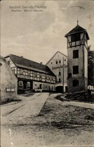 Ak Demitz Thumitz in Sachsen, Gasthof