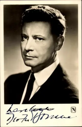 Ak Schauspieler Dieter Borsche, Portrait