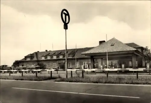 Ak Köckern Sandersdorf Brehna in Sachsen Anhalt, Autobahn-Raststätte