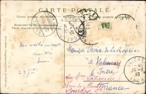 Präge Passepartout Ak Basel Stadt Schweiz, Gesamtansicht, Fahne