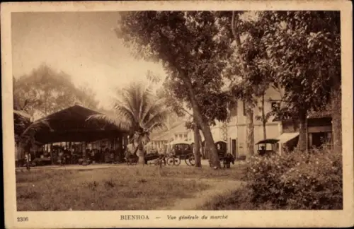 CPA Biên Hòa Hanoï Vietnam, vue générale du marché