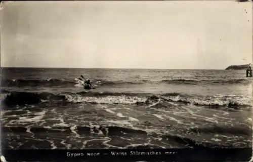 Ak Warna Varna Bulgarien, stürmisches Meer