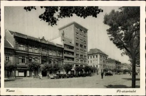 Ak Košice Kassa Kaschau Slowakei, Fö-utcarészlet