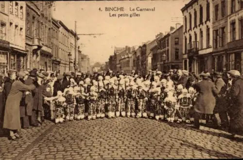 CPA Binche Wallonie Hainaut, Le Carnaval, Les petits gilles