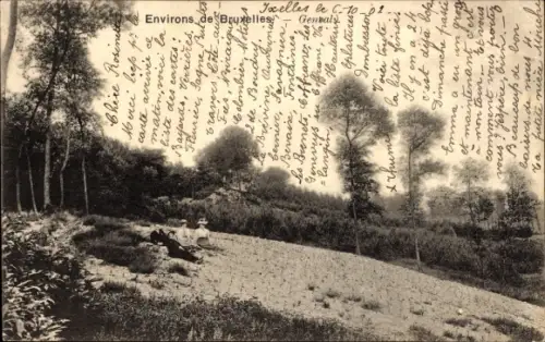 Ak Genval Wallonisch-Brabant, Wiese