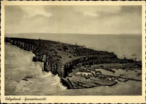 Ak Nordseeinsel Helgoland, Gesamtansicht
