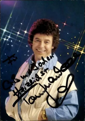 Autogrammkarte Sänger Tony Marshall, Portrait, Autogramm